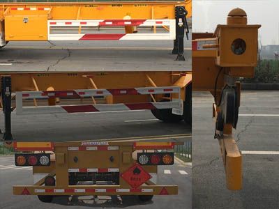 Huajun  ZCZ9407TWYJ Transport semi-trailer of dangerous goods tank frame