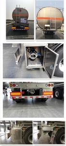 Tianming  TM9401GRY Aluminum alloy flammable liquid tank transport semi-trailer