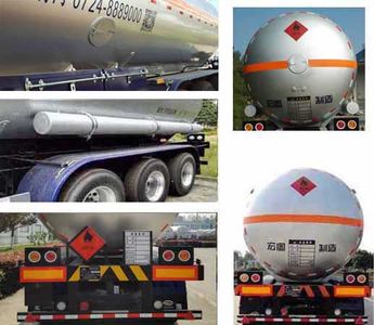 Hongtu  HT9408GYQ6E Semi trailer for liquefied gas transportation