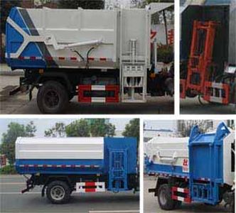 Huatong brand automobiles HCQ5045ZZZE5 Hydraulic Lifter Garbage truck 