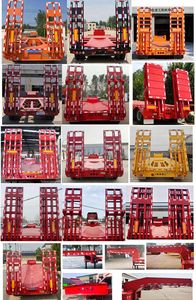 Hualiang Tianhong  LJN9380TDPG Low flatbed semi-trailer