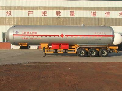 Huida brand automobiles YHD9401GYQ Semi trailer for liquefied gas transportation