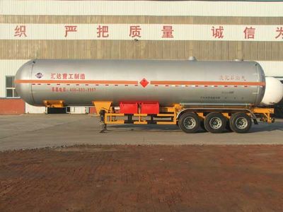 Huida brand automobiles YHD9401GYQ Semi trailer for liquefied gas transportation