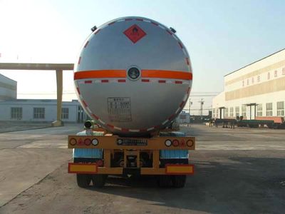 Huida brand automobiles YHD9401GYQ Semi trailer for liquefied gas transportation