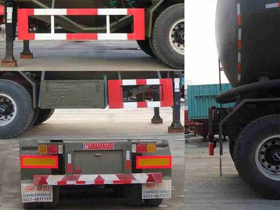 Mengshan  MSC9401GFL Medium density powder material transportation semi-trailer