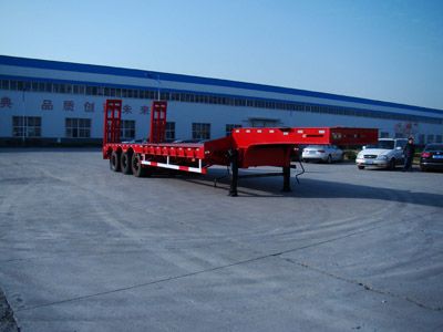 Shengrun  SKW9370TDP Low flatbed semi-trailer