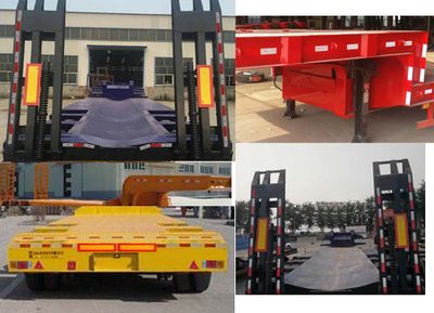 Shengrun  SKW9370TDP Low flatbed semi-trailer