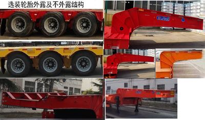 Liangshan Dongyue  CSQ9392TDP Low flatbed semi-trailer