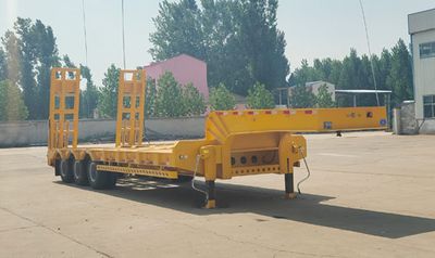 Huaxing Jiangshan brand automobiles SMW9401TDP Low flatbed semi-trailer