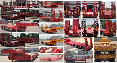 Huaxing Jiangshan brand automobiles SMW9401TDP Low flatbed semi-trailer