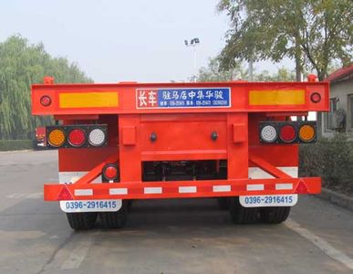 Huajun  ZCZ9350TWYHJE Transport semi-trailer of dangerous goods tank frame