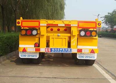 Huajun  ZCZ9350TWYHJE Transport semi-trailer of dangerous goods tank frame