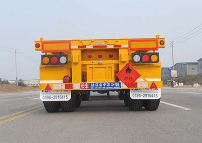 Huajun  ZCZ9350TWYHJE Transport semi-trailer of dangerous goods tank frame