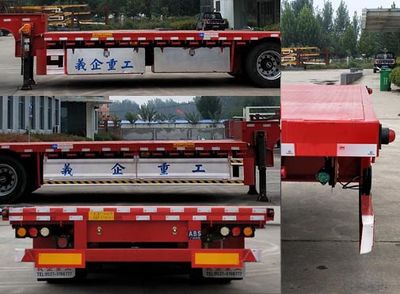 Liangyi  TYK9400TDP Low flatbed semi-trailer