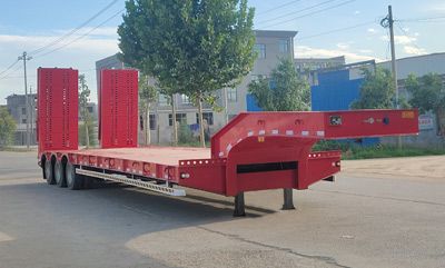 Chenlu  LJT9380TDP Low flatbed semi-trailer