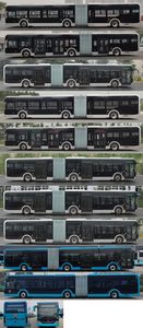 Yutong  ZK6186BEVG1 Pure electric low floor articulated city buses