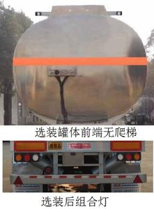 Xingshi  SLS9342GYY Aluminum alloy oil transport semi-trailer