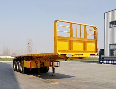 Yanhengda  DYD9400ZZXPC Flat dump semi-trailer