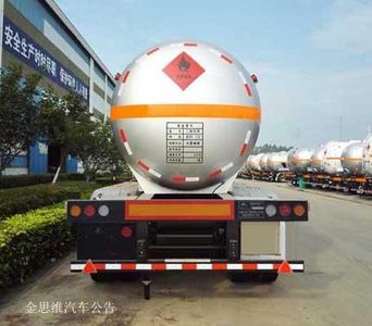 Hongtu  HT9402GRY1 Flammable liquid tank transport semi-trailer