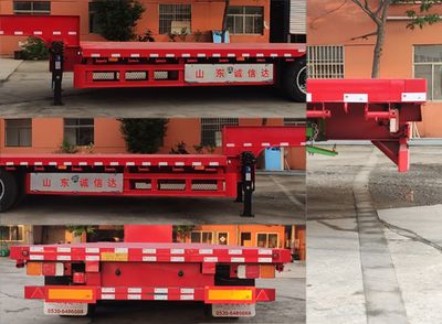 Chengxin Dapai Automobile MWH9402TDP Low flatbed semi-trailer