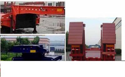 Junqiang  JQ9351TDP Low flatbed semi-trailer