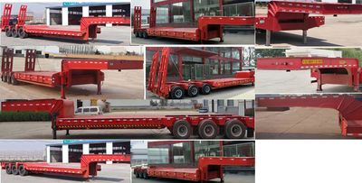 Hongjuhui  PLH9400TDPXZ Low flatbed semi-trailer