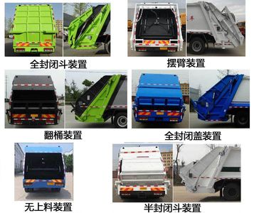 Xiangnongda  SGW5180ZYSBJ6 Compressed garbage truck