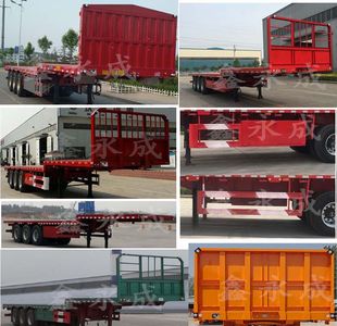 Xinyongcheng brand automobiles YJH9404TPBE Flat transport semi-trailer