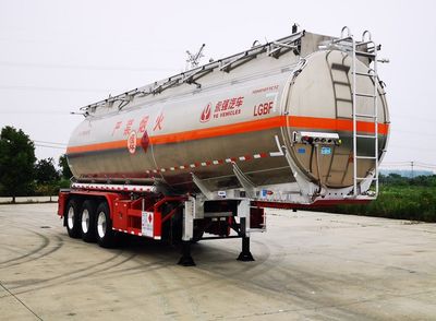 Yongqiang  YQ9401GYYCY2 Aluminum alloy oil transport semi-trailer