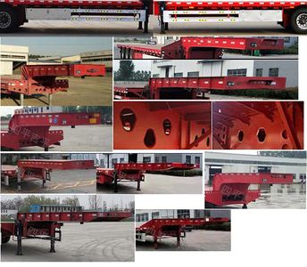 Jiyue  SPC9401TDP Low flatbed semi-trailer