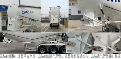 Ruijiang  WL9402GFL36 Medium density powder material transportation semi-trailer