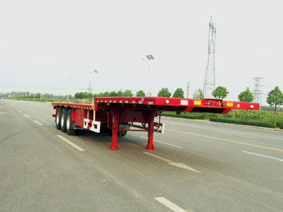 Huajun  ZCZ9400TPBHJD Flat transport semi-trailer