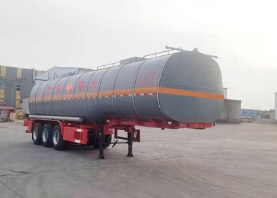 Huachang brand automobiles QDJ9407GRYA Flammable liquid tank transport semi-trailer