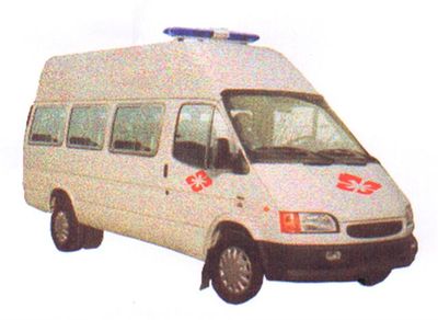 Jiangling Quanshun brand automobiles JX5040XJHDL2H ambulance