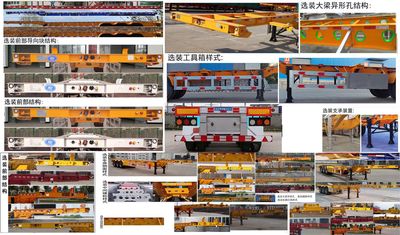 Xintaiyuan brand automobiles XTY9403TJZ Container transport semi-trailer