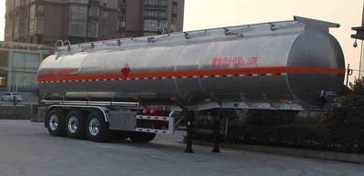 Wanqi Automobile CTD9403GRY Aluminum alloy flammable liquid tank transport semi-trailer