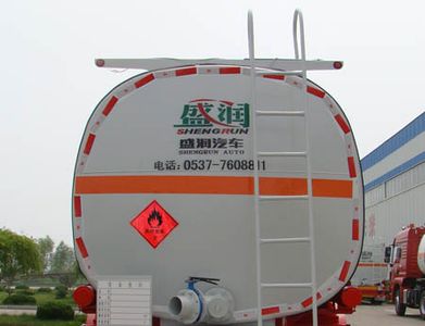 Shengrun  SKW9401GRY Aluminum alloy flammable liquid tank transport semi-trailer