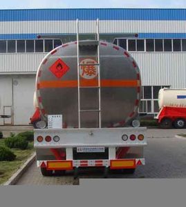 Shengrun  SKW9401GRY Aluminum alloy flammable liquid tank transport semi-trailer