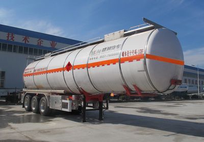 Shengrun  SKW9400GRYTW Flammable liquid tank transport semi-trailer