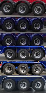 Tonghua  THT9400GFLD41 Aluminum alloy medium density powder material transportation semi-trailer