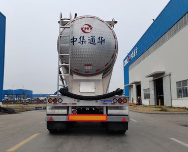 Tonghua  THT9400GFLD41 Aluminum alloy medium density powder material transportation semi-trailer