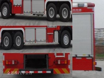 Chuanxiao brand automobiles SXF5331GXFSG180 Water tank fire truck