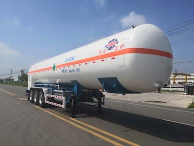 Huida brand automobiles YHD9403GDY Low temperature liquid transport semi-trailer