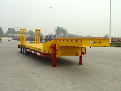 CIMC ZJV9385TDP Low flatbed semi-trailer