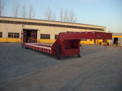 Huayunda brand automobiles FL9401TDP Low flatbed semi-trailer