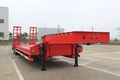 Wanqi Automobile CTD9351TDP Low flatbed semi-trailer