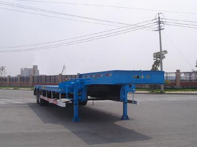 Wanqi Automobile CTD9351TDP Low flatbed semi-trailer