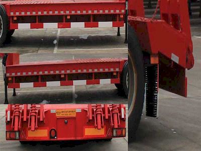 Wanqi Automobile CTD9351TDP Low flatbed semi-trailer