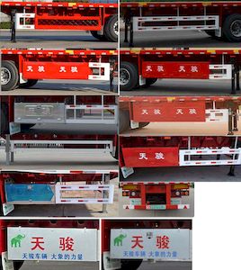 Tianjun Dejin brand automobiles TJV9401TPBE Flat transport semi-trailer