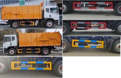 Wanglongwei  WLW5180ZDJE Compressed docking garbage truck